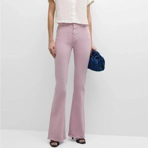 NWT Veronica Beard high waist Lavender Beverly Flare Jeans Easter 💜